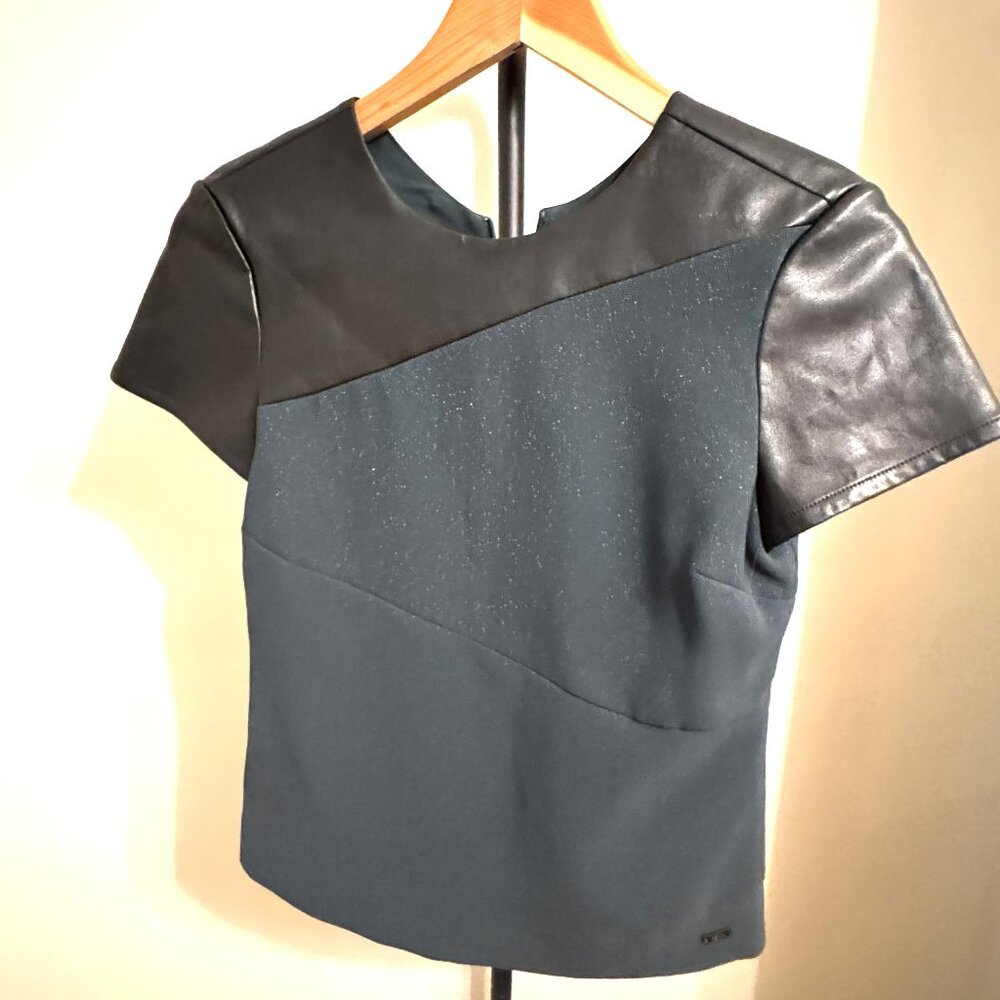 Armani Exchange dark green short sleeve shirt size XS